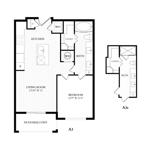 Aura 35Fifty Apartments 2D Floor Plan - A3